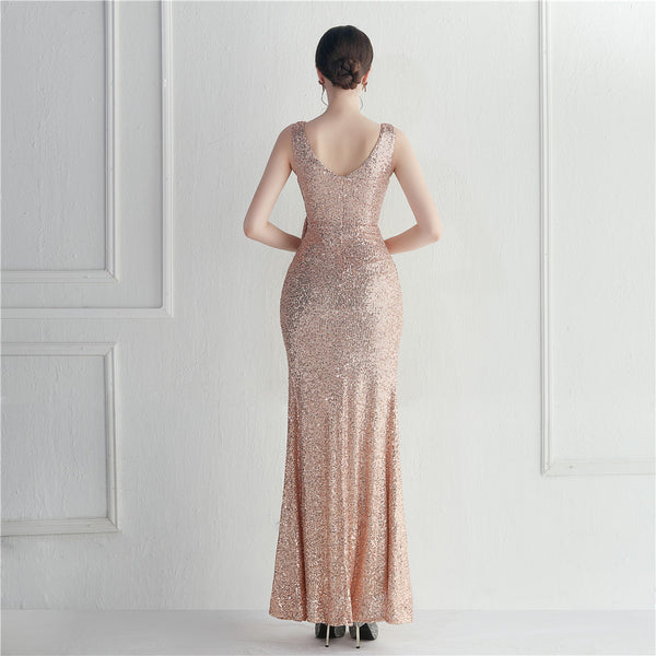 Premium Sequin Evening Gown for Galas & Events