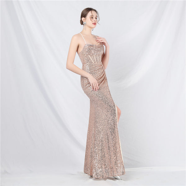 Baroque-Style Corset Gown with Heavy Beadwork