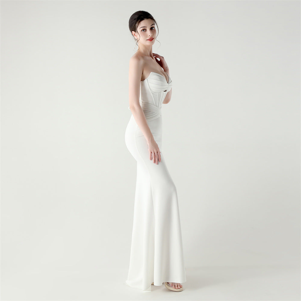 2025 Sweetheart Neckline Gown with Corset Bodice, Cut-Out Detail & Lacing