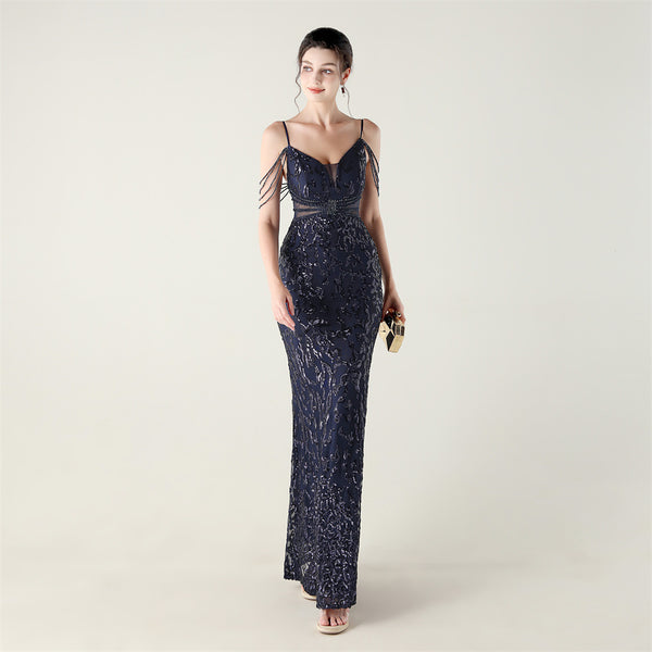 2025 Heavy Beadwork Mermaid Gown with Structured Midsection