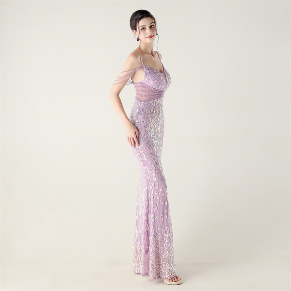 2025 Heavy Beadwork Mermaid Gown with Structured Midsection