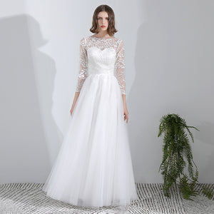 Minimalist Forest Wedding Dress – Petite Satin Gown for Ceremony or Travel Shoots (2025)