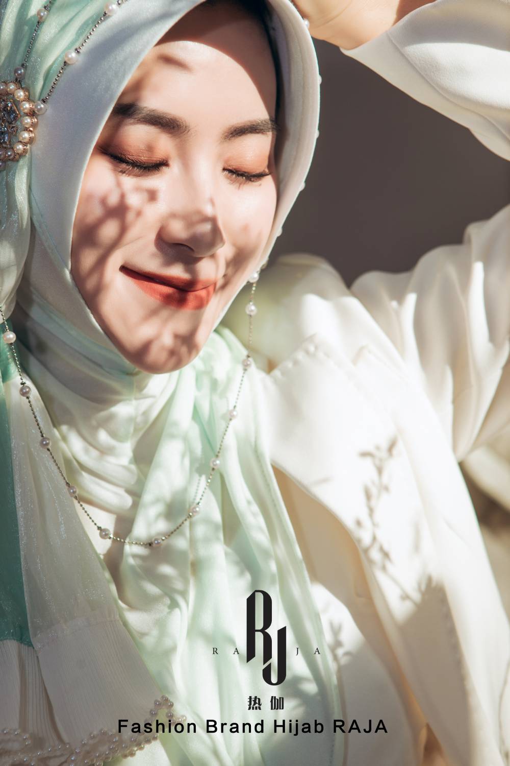 Dariya-Frosted Mint Radiant Dreams Hijab-Kappe