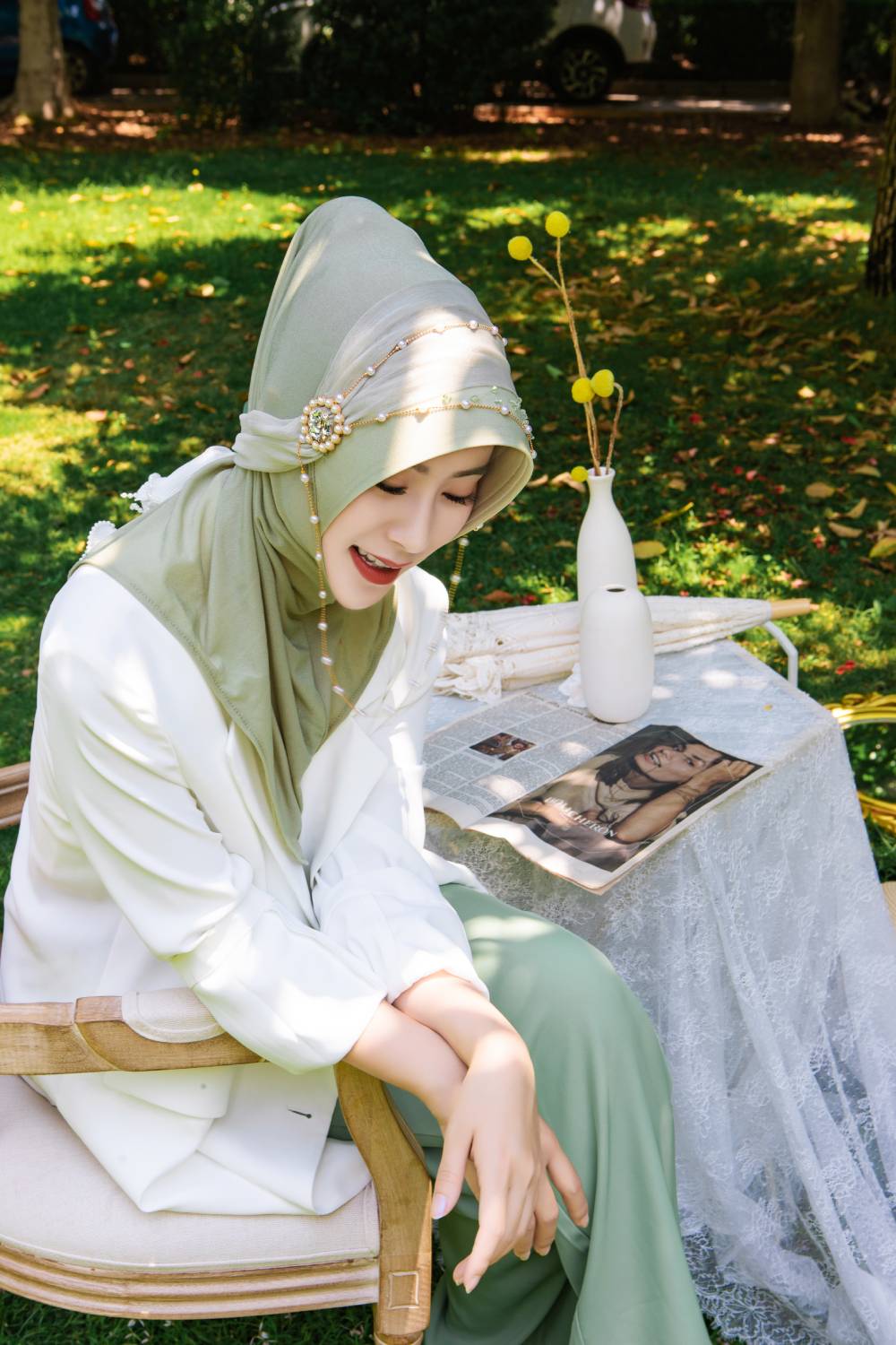 Dariya-sage radiant sogni hijab cap