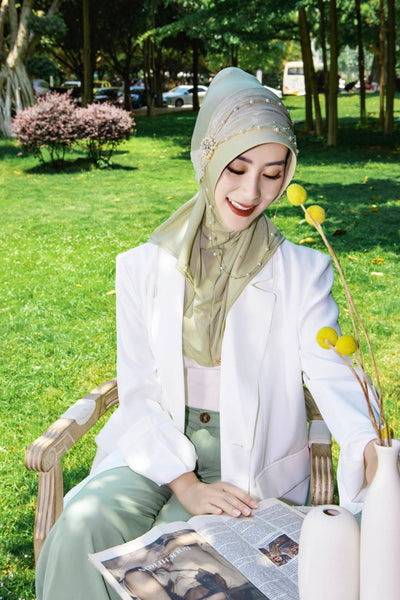 Dariya-Sage Radiant Dreams Hijab Cap