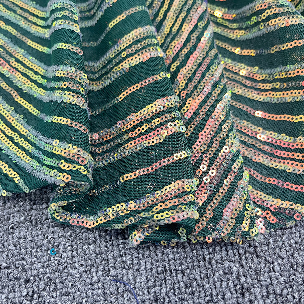 Třpytivé drzé šaty bez rukávů s hlubokým výstřihem, pouzdrové maxi šaty na ples/večer/formální příležitost