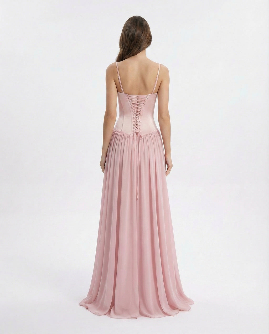 Sweetheart Satin and Chiffon A-line Prom Dress