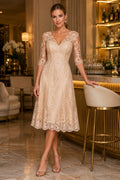 Champagne Cocktail Sheath Dress Style MG_301338 front view
