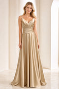 Ivory Square A-Line Lace Floor-length Wedding Dress With Lace and Front Slit and Open Back