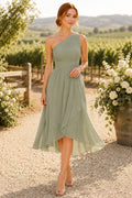 Sky Blue Cocktail Wedding Guest Sheath Dress front view