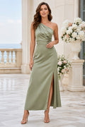 Sage Chic Formal Wedding Guest Sheath Dress front view