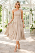 Dark Navy Semi Formal Wedding Guest Sheath Dress front view