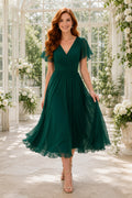 Dark Green Emerald Cocktail Sheath Dress Style MG_301331 front view