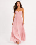 Blush Sweetheart Floor-Length Chiffon A-Line Dress