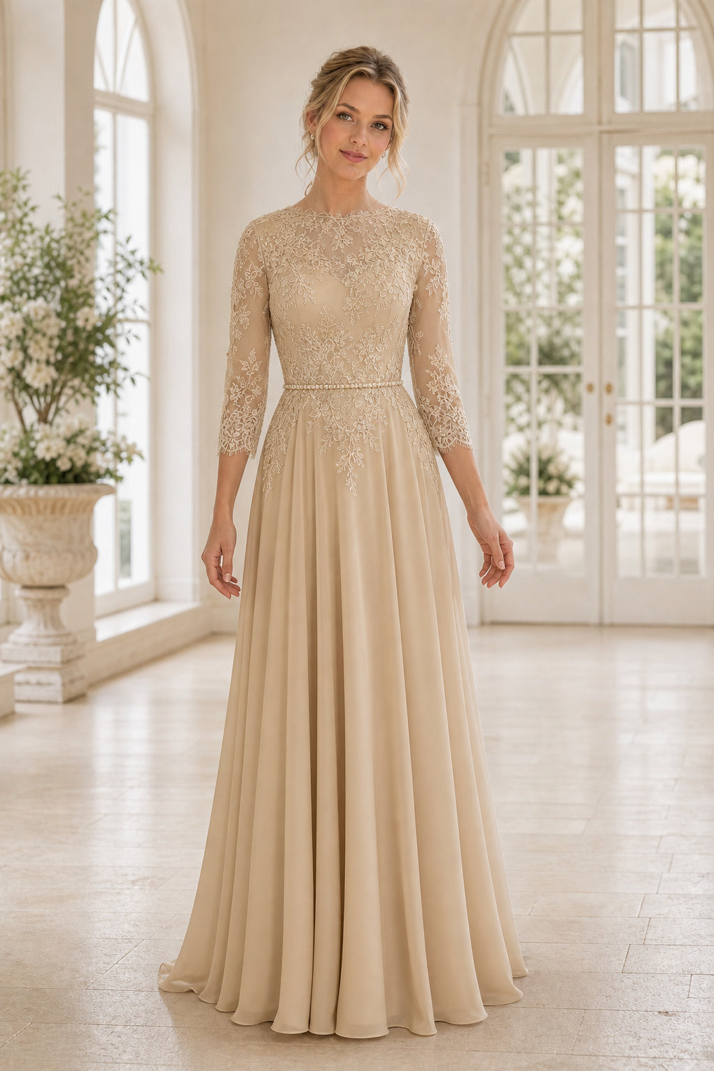 White Sweetheart A-Line Satin Floor-length Wedding Dress With Layered Skirt and Beaded Bodice and Open Back