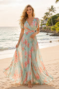 Dusty Rose Beach Wedding Guest Sheath Dress front view