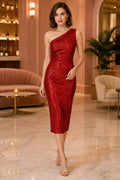 Red Cocktail Sheath Dress Style MG_301320 front view
