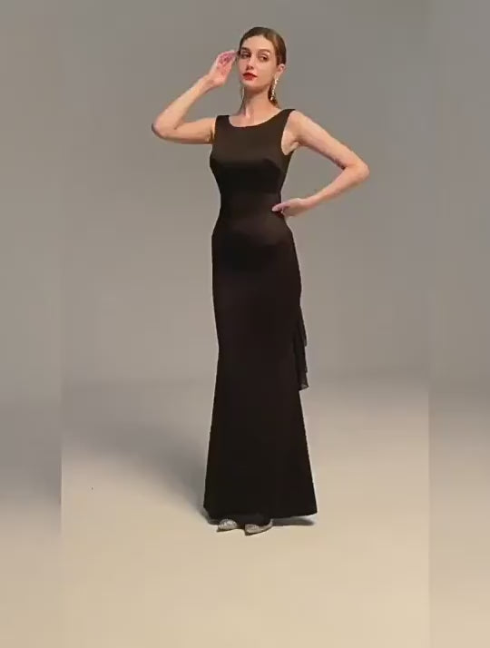 Černé večerní šaty Černá mořská panna – elegantní přiléhavé šaty pro sólová vystoupení a formální události (2025)