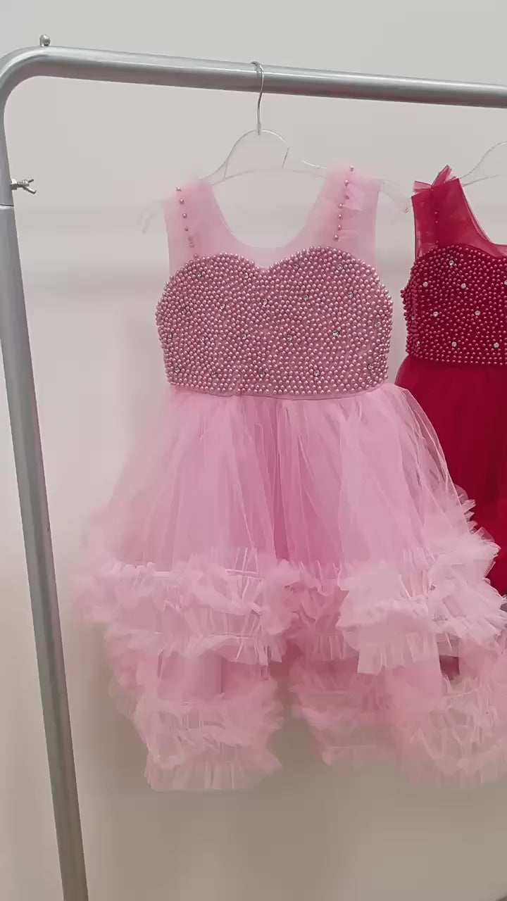 Robe de demoiselle d'honneur à jupe bouffante superposée pour mariage