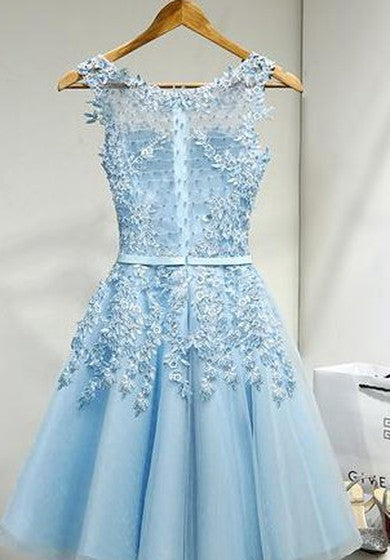 Krásné oblíbené bezrukávové šperky zdobené šaty do A s krajkou po kolena