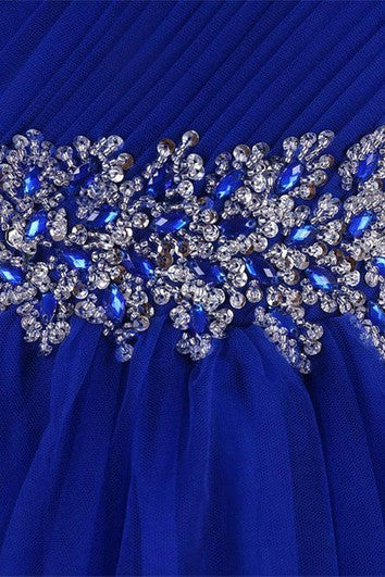 Abito corto a-line Sweetheart con vita di perline