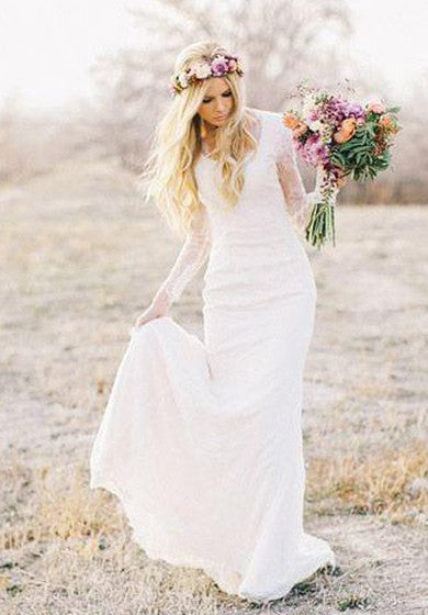 Vétrica Mini Vestido de boda de encaje con cepillo de manga larga de manga larga