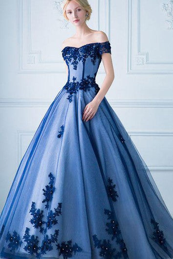 Tulle Floor-length Ball Gown Sleeveless Adorable Prom Dress with Appliques