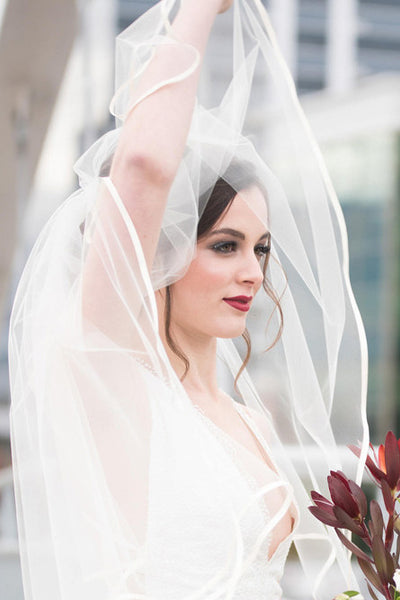 Super Fairy Simple Multi-Layer Short Wedding Veil