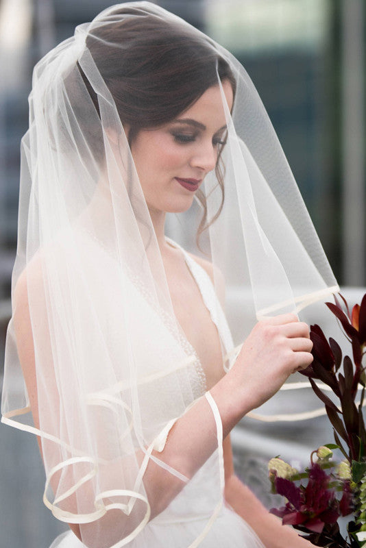 Super Fairy Simple Multi-Layer Short Wedding Veil