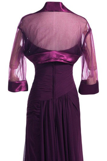 Šifonové šaty Sweetheart s odpovídajícím sakem