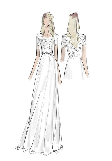 Mangas cortas Modest A-Line Longitud Boho Lace Gown con cremallera hacia atrás