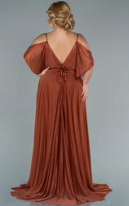 Empire spaghetti šaty s flitry, plisované, plus size, plesové šaty s nízkým výstřihem na zádech