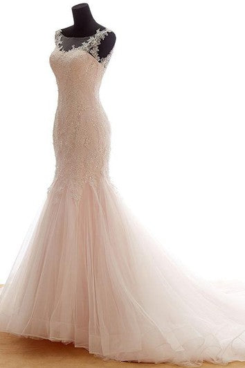 Meerjungfrau-Kleid mit U-Ausschnitt und ärmellosem Drapierungsmuster