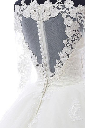 Sweetheart Appliques Tulle Lace Organza Dress