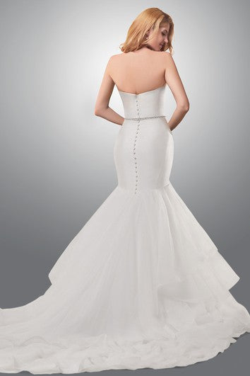 Sweetheart Mermaid Wedding Dress With Ruffled Skirt