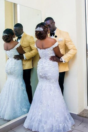 Vestido de sirena de encaje con encaje con cordones