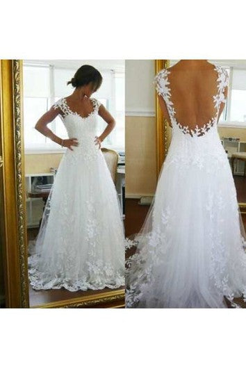 Šaty s krátkým rukávem, V výstřihem, A-linie, dlouhé, krajkové