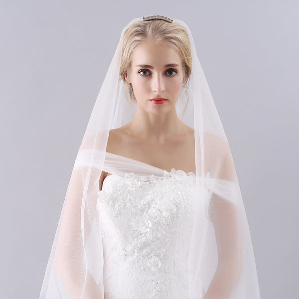 Handmade Two Tier Fingertip Wedding Veil