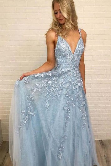 Tylové šaty na zem, áčkový střih, bez rukávů, jednoduché plesové šaty s květinami a záhyby