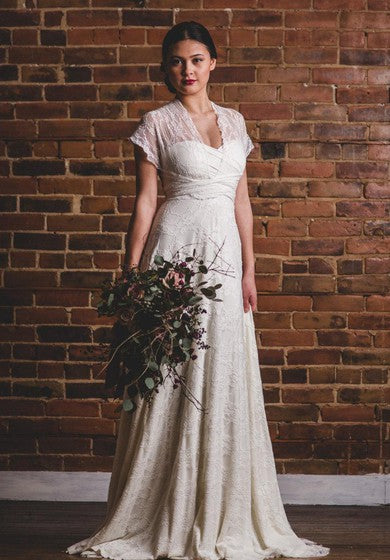 Florence Full Lace Overlay Infinity Convertible Wedding Gown Dress