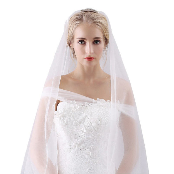 Handmade Two Tier Fingertip Wedding Veil