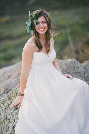 A-Linie Mini Spaghettiträger Ärmellos Glockenfalten Perlenbesetzte Schleppe Reißverschluss Träger Organza Taft Kleid