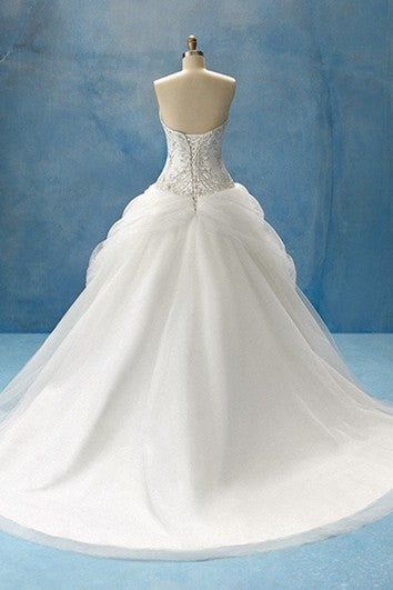 Jedinečné balónové šaty se šněrováním na zádech a korzetem zdobeným korálky