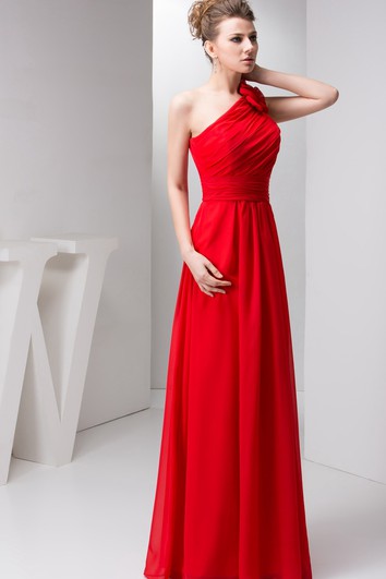 Jednoroční šifonové květinové šaty s dlouhou sukní, nášivkami na ramenou a řasením