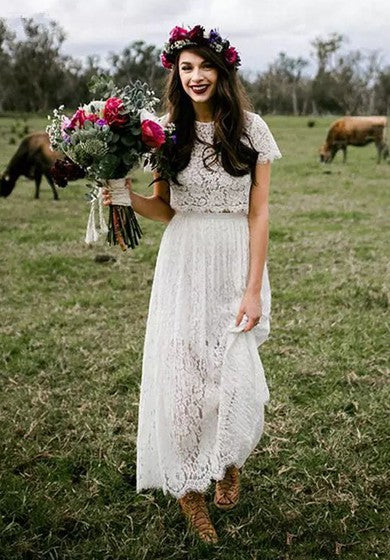 Camiseta de joya manga corta de encaje de tobillo a la línea