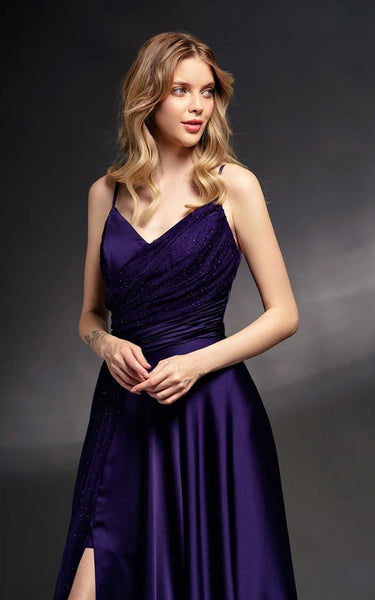 Spaghetti Party Sleeveless Side-ruched Sheath Formal Dress with Beadings