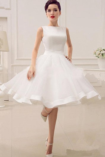 A-Line Sweetheart Sleeveless Backless Organza Dress