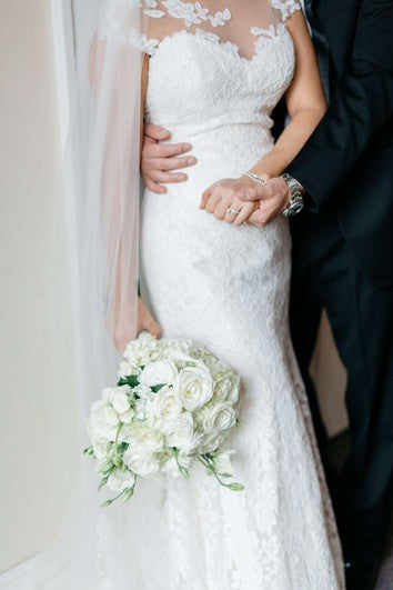 Empire Winist Lace Cap manga de la manga de la sirena Bateau Bateau con aplicaciones florales