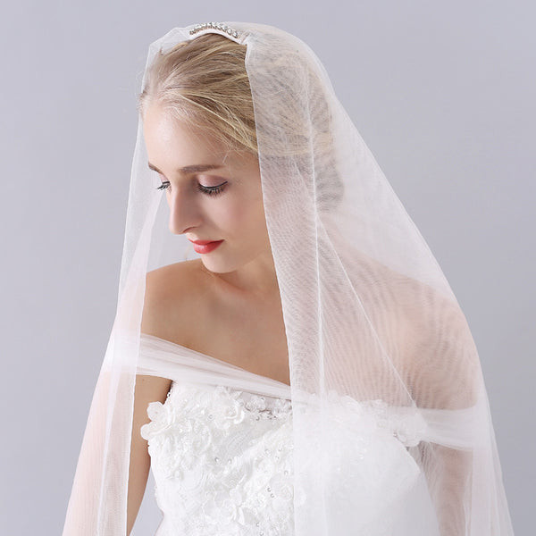 Handmade Two Tier Fingertip Wedding Veil