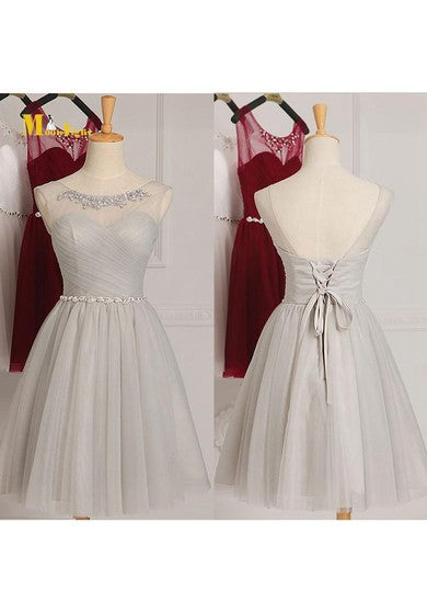 Breve a-line tul sweetheart ilusion corpiño ruchado